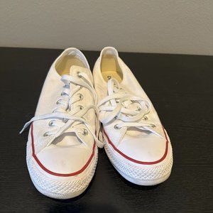White Converse Low Top Sneakers